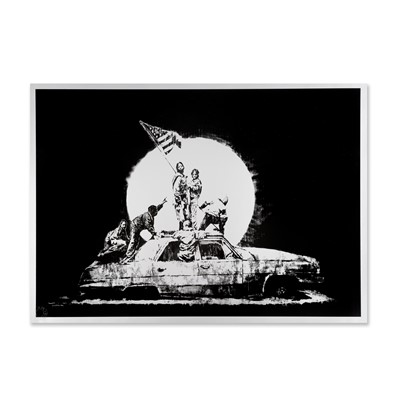 Lot 144 - Banksy (British 1974-), ‘Flag (Silver)’, 2006