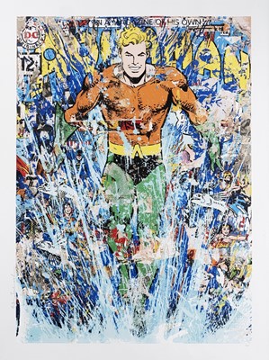 Lot 127 - Mr Brainwash (French 1966-), 'Aquaman', 2018