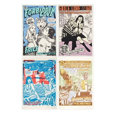 Lot 243 - Faile  (Collaboration), 'Agony & Ecstasy, Smoking Silence, Forbidden Love, and Master of Love', 2007