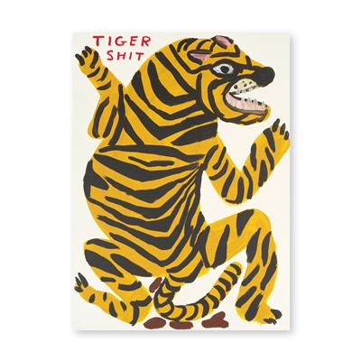 Lot 33 - David Shrigley (British 1968-), 'Tiger Shit', 2021