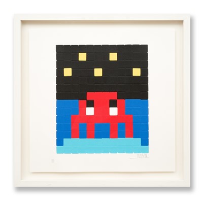 Lot 158 - Invader (French 1969-), 'Space One (Red)', 2013