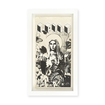 Lot 34 - Faile  (Collaboration), 'Mary (Black and White)', 2007