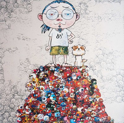 Lot 79 - Takashi Murakami (Japanese 1962-), 'Pom & Me: On the Red Mound of the Dead', 2013