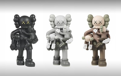 Lot 208 - Kaws (American 1974-), 'Clean Slate (Black, Grey & Brown)', 2018