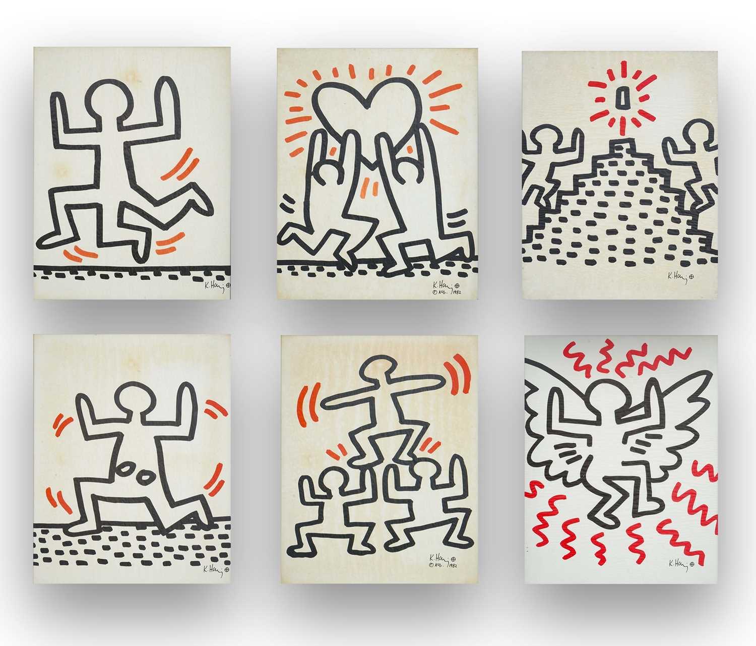 Lot 218 - Keith Haring (American 1958-1990), 'Bayer Suite', 1982