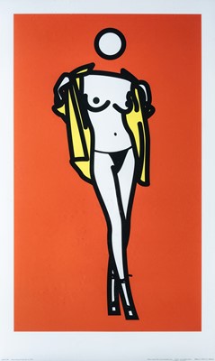 Lot 54 - Julian Opie (British 1958-), 'Woman Taking Off Man's Shirt. 5', 2003