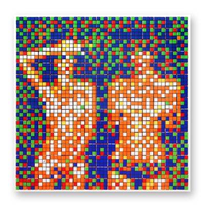 Lot 154 - Invader (French 1969-), 'Rubik Country Life', 2023