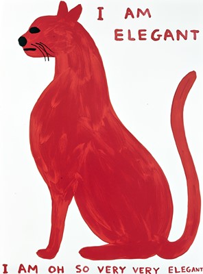 Lot 122 - David Shrigley, 'I Am Elegant I Am Oh So Very Very Elegant', 2021