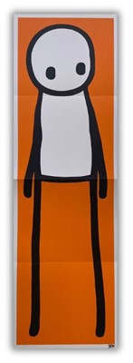 Lot 228 - Stik (British 1979-), ‘Standing Figure (Book) (Orange)’, 2015