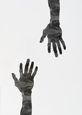 Lot 4 - Antony Gormley (British 1950-), 'Hands (Wallpaper)', 2005