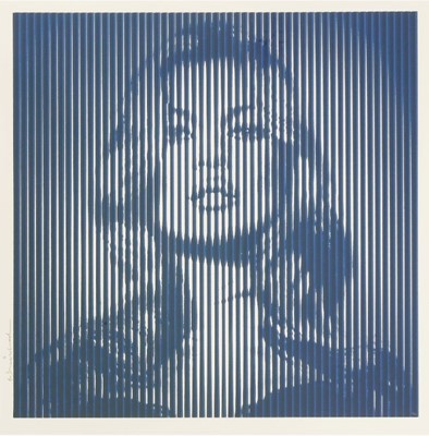 Lot 175a - Mr Brainwash (French 1966-), 'Fame Moss (Blue)', 2015