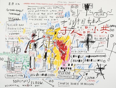 Lot 158a - Jean-Michel Basquiat (American 1960-1988), 'Boxer Rebellion', 2018