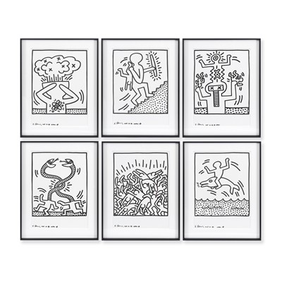 Lot 242 - Keith Haring (American 1958-1990), 'Naples Suite (Six Plates)', 1983