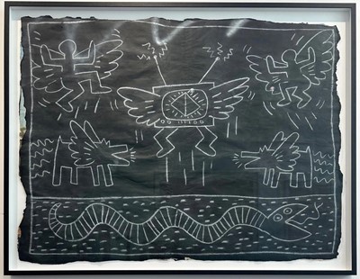 Lot 188 - Keith Haring (American 1958-1990), 'Untitled (Subway Drawing)', circa 1980