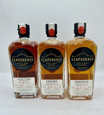 Lot 181 - 6 bottles Mixed Scapegrace New Zealand Whisky