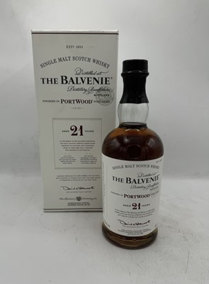 Lot 153 - 1 bottle Balvenie 21YO Port Finish