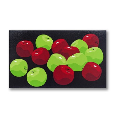 Lot 89 - Julian Opie (British 1958-), 'Still Life With Green And Red Apples', 2001