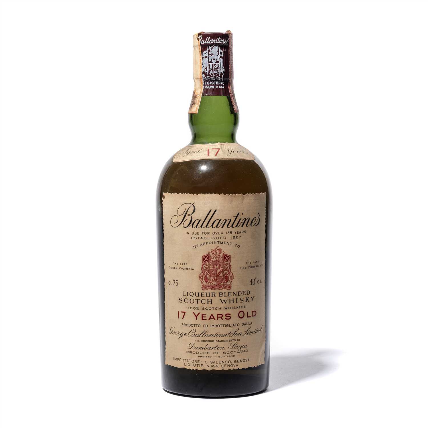 Lot 438 - Ballantines 17 Year Old 1970s