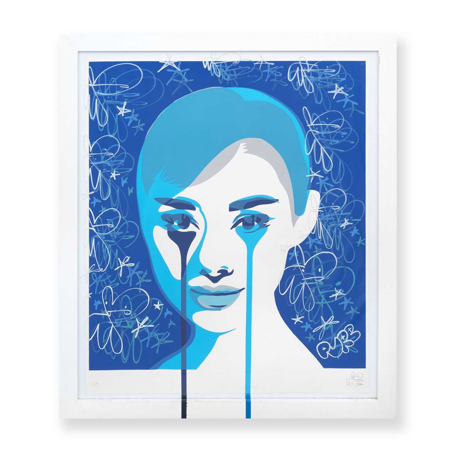 Lot 246 - Pure Evil (British 1968-), 'Double Exposure (Blue Hand Finished)', 2013