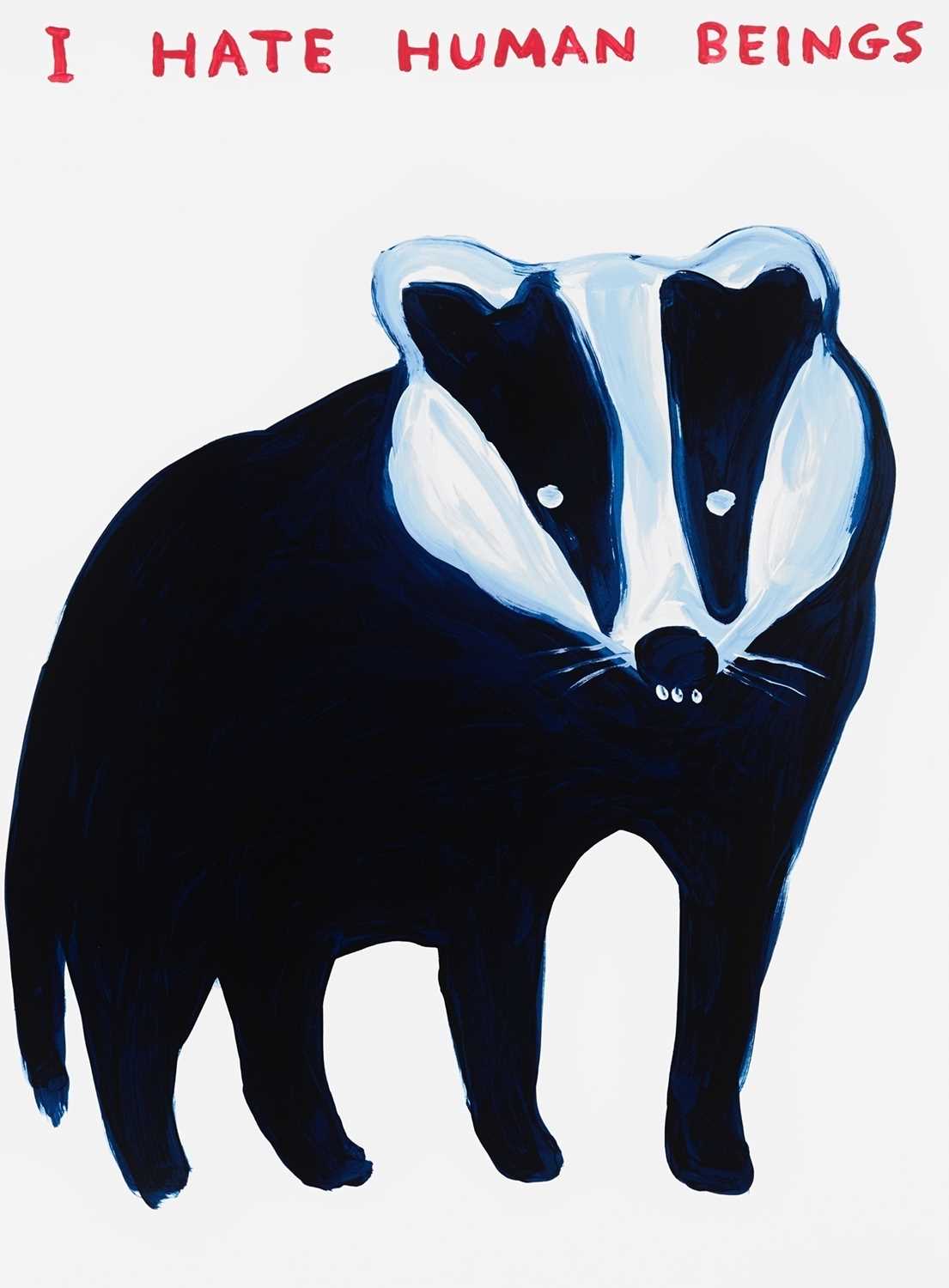 Lot 132 - David Shrigley (British 1968-), 'I Hate Human Beings', 2021