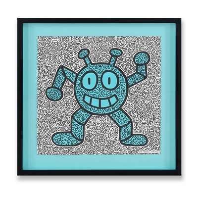 Lot 230 - Mr Doodle (British 1994-), 'Blue Robot', 2019