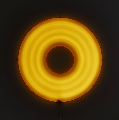 Lot 72 - Josh Sperling (American 1984-), 'Donut Lamp (Yellow)', 2020