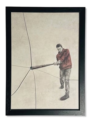 Lot 5 - Andrew Scott (British), 'Smash (Red)', 2024