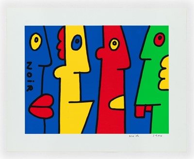 Lot 215 - Thierry Noir (French 1958-), 'Yes Or Noir', 2003