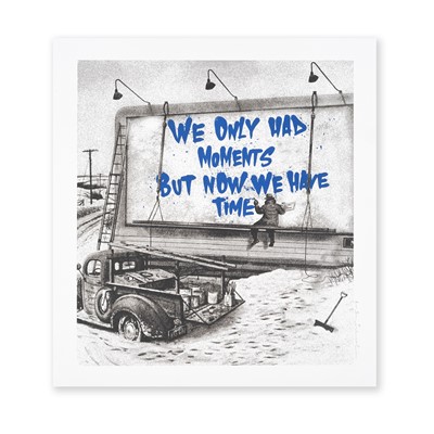 Lot 113 - Mr Brainwash (French 1966-), 'Now Is The Time (Blue)', 2020