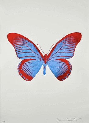 Lot 129 - Damien Hirst (British 1965-), 'The Souls IV - Frost Blue/Chilli Red', 2010