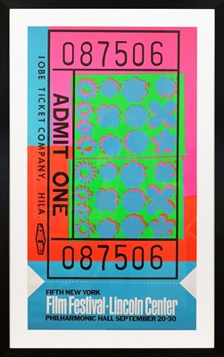 Lot 148 - Andy Warhol (American 1928-1987), 'Lincoln Center Ticket', 1967