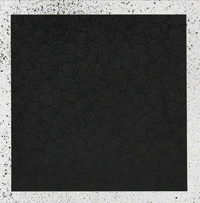 Lot 126a - Takashi Murakami (Japanese 1962-), 'Black Skulls Square (for BLM)', 2020