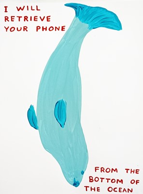 Lot 171a - David Shrigley (British 1968-), 'I Will Retrieve Your Phone', 2021