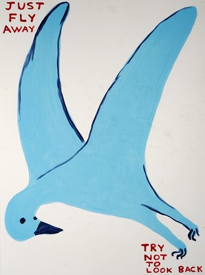 Lot 54 - David Shrigley (British 1968-), 'Just Fly Away', 2022