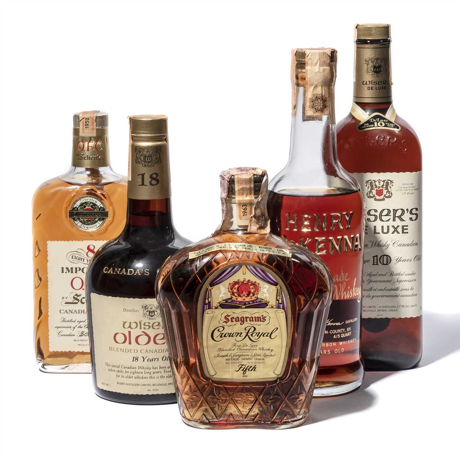 Lot 478 - Mixed Canadian and Bourbon Whiskey