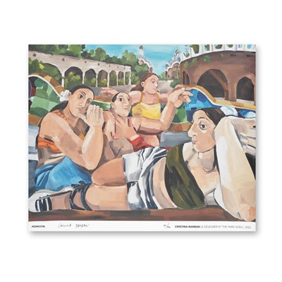 Lot 40 - Cristina Banban (Spanish 1987-), 'Le Dejeuner At The Park Guell', 2021