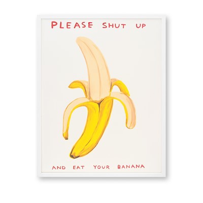 Lot 128 - David Shrigley (British 1968-), 'Please Shut Up', 2022