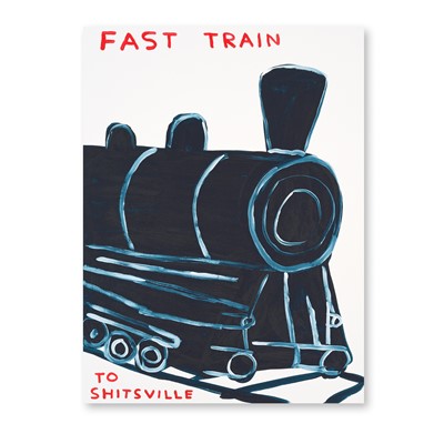 Lot 126 - David Shrigley (British 1968-), 'Untitled (Fast Train To Shitsville)', 2021