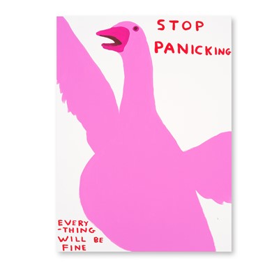 Lot 132 - David Shrigley (British 1968-), 'Stop Panicking', 2021