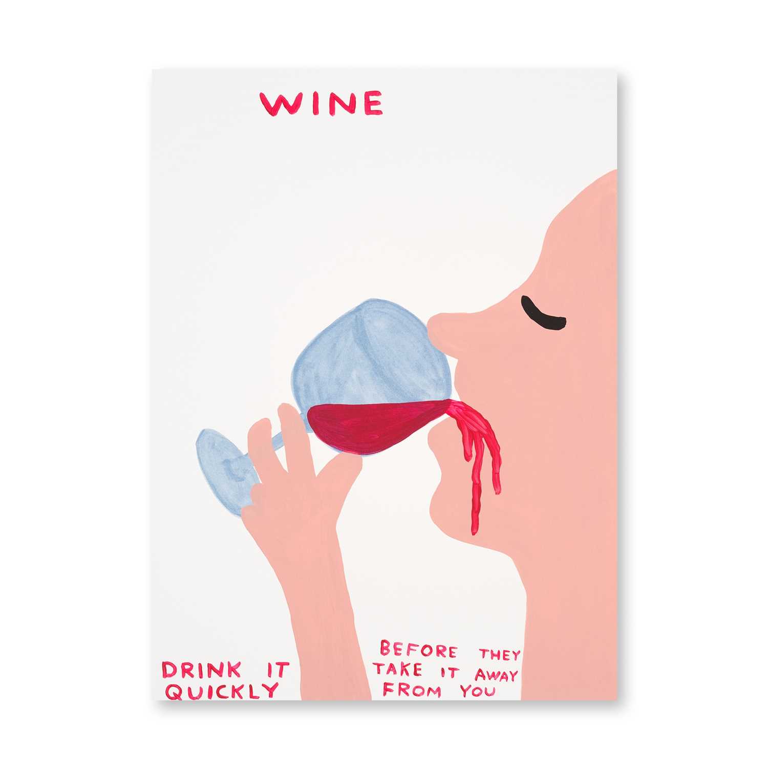 Lot 130 - David Shrigley (British 1968-), 'Wine', 2021