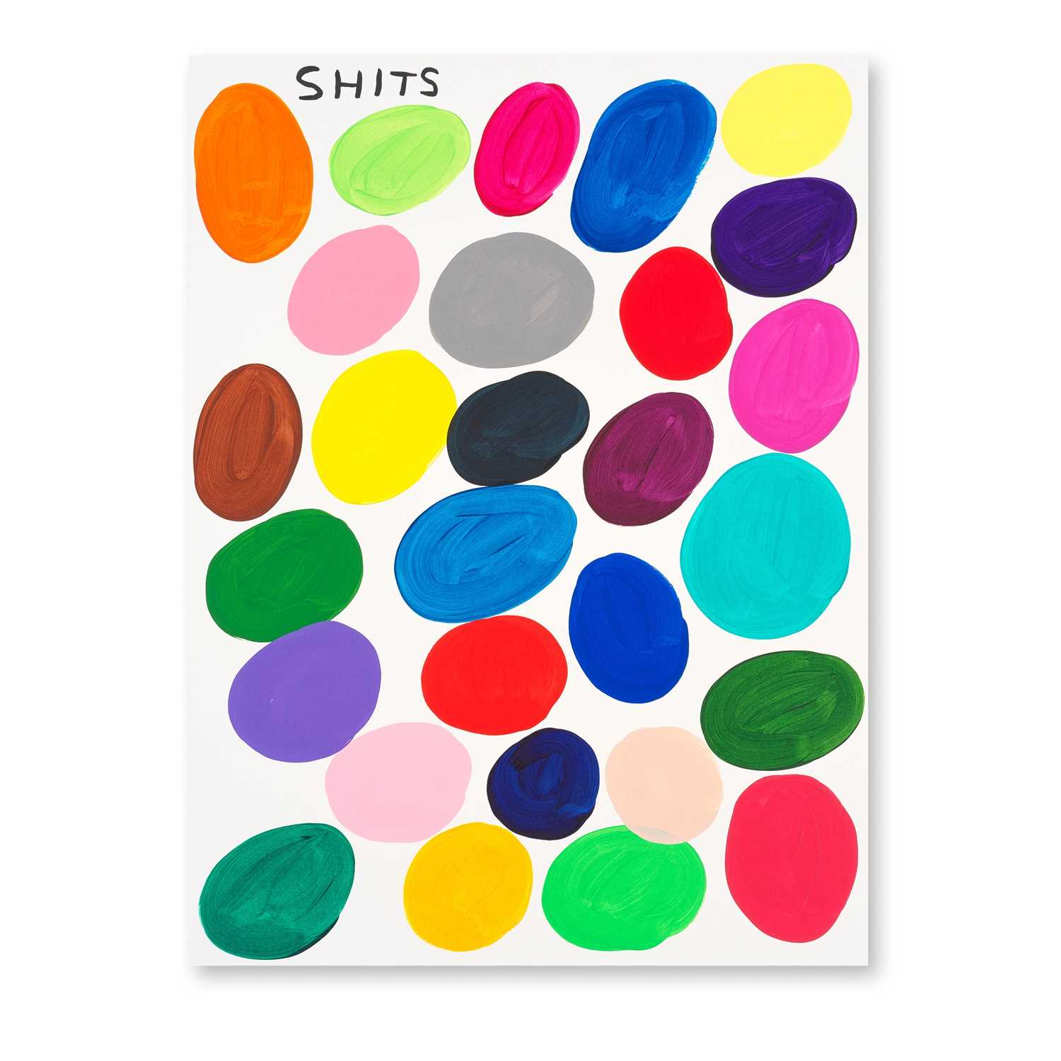 Lot 124 - David Shrigley (British 1968-), 'Shits', 2019