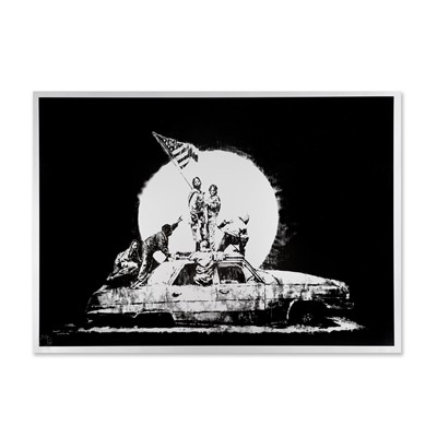 Lot 169 - Banksy (British 1974-), ‘Flag (Silver)’, 2006