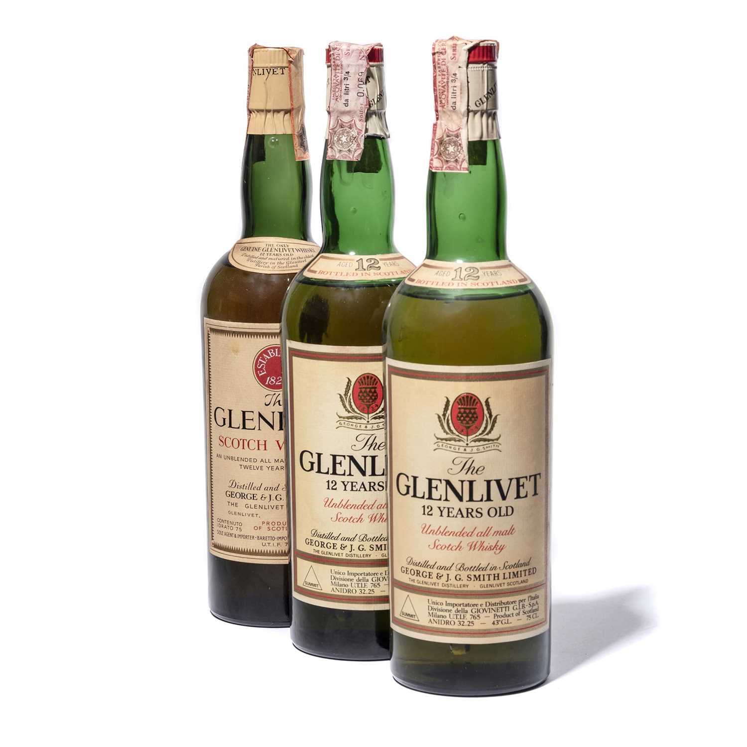 Lot 443 - Glenlivet 12 Year Old 1970s