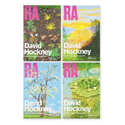 Lot 47 - David Hockney (British 1937-), 'Royal Academy Exhibition Posters (4), 2021