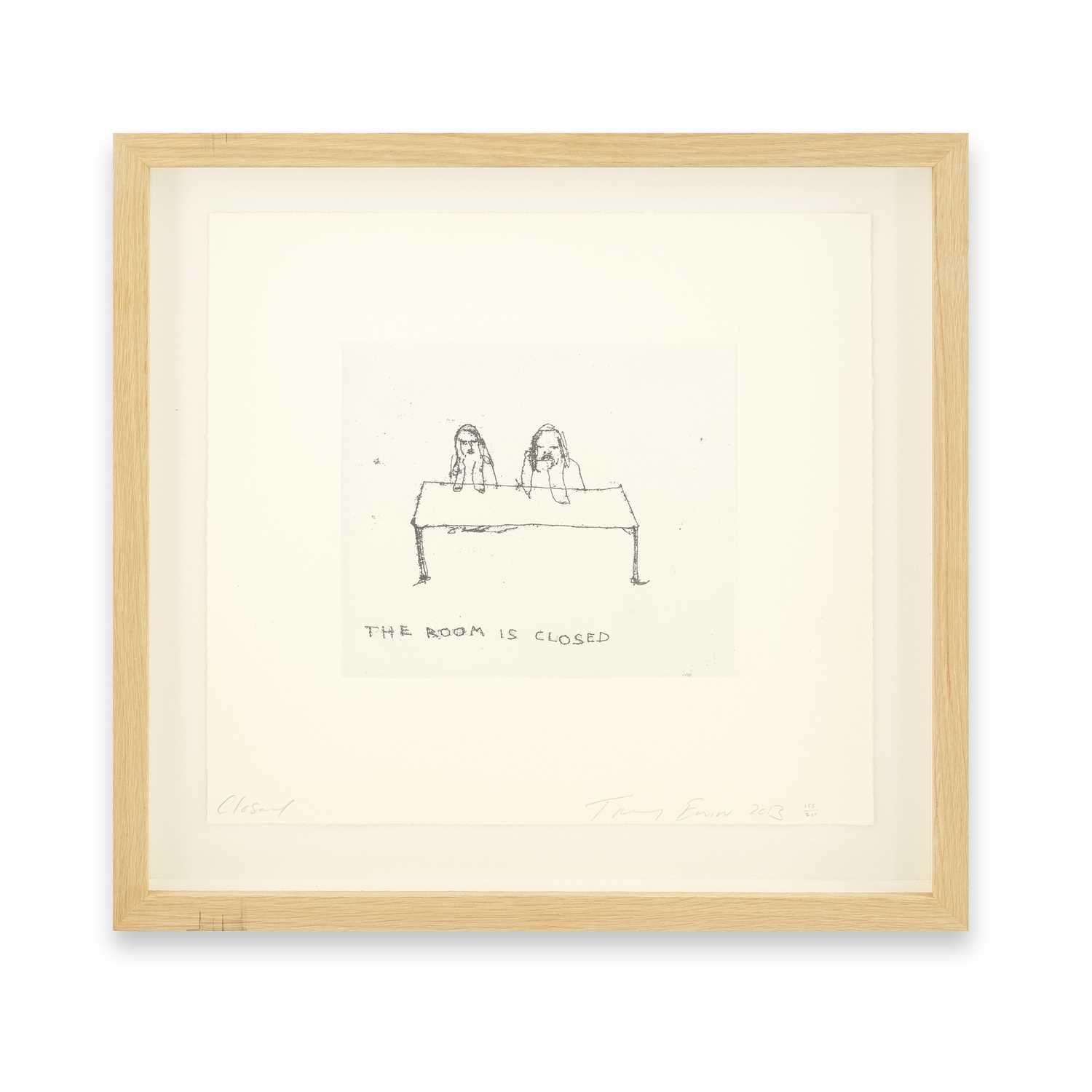 Lot 97 - Tracey Emin (British 1963-), 'Closed', 2013