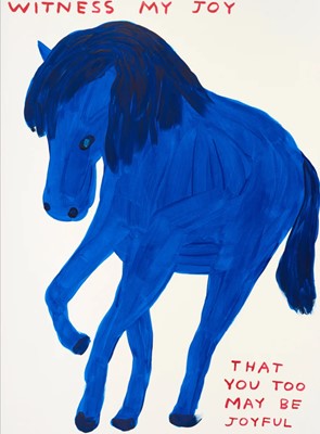 Lot 135 - David Shrigley (British 1968-), 'Untitled (Witness My Joy)', 2022