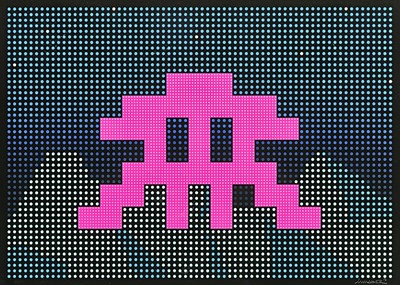 Lot 180a - Invader (French 1969-), 'L.E.D.', 2017