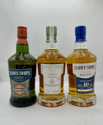 Lot 117 - 6 bottles Mixed Three Ships South African Whisky