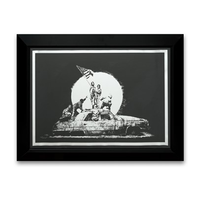 Lot 178 - Banksy (British 1974-), ‘Flag (Silver)’, 2006