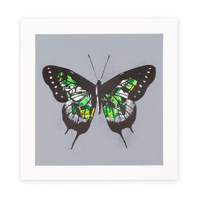 Lot 227 - Martin Whatson (Norwegian 1984-), 'Butterfly (Green)', 2017